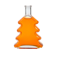 200ml 250ml 375ml 500ml 750ml Bouteille en verre de diffuseur de roseau en forme d'arbre clair vide pour Noël