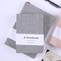 Gran oferta, cuaderno de tela A6B6, hilo personalizado, diario de costura, cuaderno, rejilla, línea en blanco, bolsillo interior, planificador de horarios, cuadernos