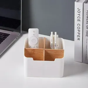 <span class=keywords><strong>Organisateur</strong></span> de télécommande multifonction moderne en plastique, support de télécommande TV pour chambre à coucher, salon, boîte de rangement de bureau - Pour table - Product Image 4