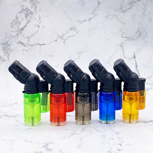 Alta Qualidade Logotipo Personalizado Portátil Recarregável Gás Vazio Feuerzeug Rotatable Windproof Jet Flame <span class=keywords><strong>Torch</strong></span> Charuto Isqueiro - Product Image 2