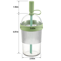 Nouvelle tasse à café en plastique de qualité alimentaire antidérapante, étanche, multifonctionnelle, 350 ml, isolante thermiquement, compatible lave-vaisselle, fabriquée en usine