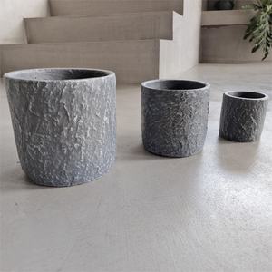 Macetas de Cemento de Diseño Nuevo 2025, Estilo Piedra Antigua, para Decoración del Hogar y Hoteles - Product Image 4