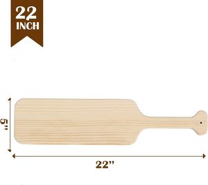 Paleta de madera sin terminar <span class=keywords><strong>con</strong></span> diseño Art Deco para Fraternity Paddle Craft - Product Image 2