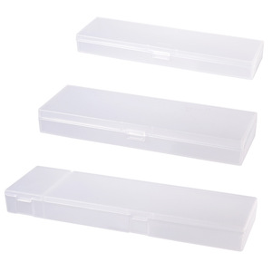 Plastic Pencil Case Transparent Frosted 059 Small 057 Medium 058 Large For Schools Offices Personal Gift - Product Image 5