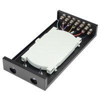 Boîtier de raccordement fibre optique 12 ports FC pour bureau, adaptateur complet, pigtail monomode, boîte de jonction FTTH pour rack intérieur