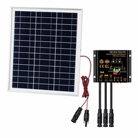 Pabrik OEM ODM Panel Surya Laminasi Kaca 10W 20W 30W 24V dengan Pengontrol MPPT untuk Stasiun Pencatat Data