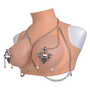 Pinzas de pezón de Metal fetiche para juegos SM, pinzas de pecho pesadas para dolor extremo, juguetes de Bondage BDSM para mujeres y parejas - Product Image 2