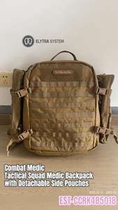 Тактический рюкзак для медиков со съемными боковыми Подсумками, большая вместимость передней панели - Product Image 6