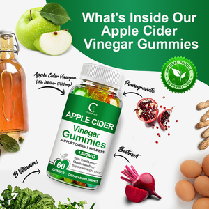 60pcs תפוחים חומץ gummies keto דיאטה לשפר חסינות תפוחים חומץ תפוחים קיטו דוב gummies - Product Image 5