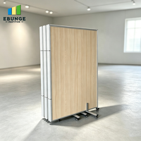 Paravent portable sur roulettes, écran de séparation pliable autoportant pour un espace flexible