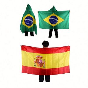 โปรโมชั่นขายส่ง ธงชาติทุกประเทศ ขนาด 3x5 ฟุต ผลิตจากโพลีเอสเตอร์ 100% สำหรับงานกีฬาฟุตบอลปี 2026 พร้อมพิมพ์โลโก้ - Product Image 3