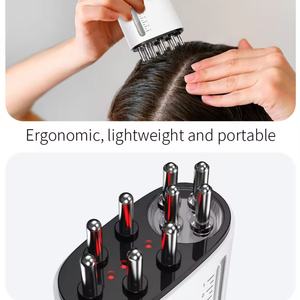 Nouveau masseur applicateur d'huile pour cuir chevelu à micro-courant, anti-chute de cheveux, peigne de massage vibrant pour la tête - Product Image 4