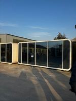 Cápsula de cabina de manzana móvil prefabricada de doble piso de 20 pies y 40 pies moderna de lujo de montaje rápido