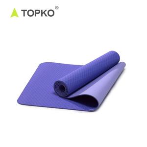 TOPKO anti-dérapant 6mm double couche étiquette privée en gros naturel <span class=keywords><strong>acheter</strong></span> tpe tapis de yoga écologique un tapis de yoga avec logo personnalisé - Product Image 5