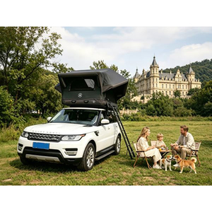 <span class=keywords><strong>Tente</strong></span> de toit gonflable, tentes de voiture SUV multi-usages UNISTRENGH avec coussin d'air, 2 lucarnes en TPU, installation facile pour le camping - Product Image 2
