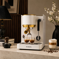 Machine à expresso compacte pour usage commercial léger, tête de groupe 58 mm, manomètre, commande tactile numérique, pour la maison et les mini-cafés