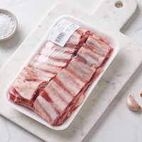 Barquette alimentaire jetable sans PFAS, thermoscellable, en pulpe de bagasse, avec film laminé, pour repas et viande