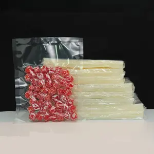 खाद्य ग्रेड गर्मी सील पारदर्शी वैक्यूम प्लास्टिक खाद्य पैकिंग बैग