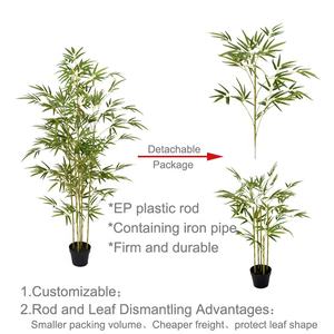 Arbre en <span class=keywords><strong>bambou</strong></span> en plastique chinois à haute simulation, plantes artificielles en <span class=keywords><strong>bambou</strong></span> en pot pour la décoration - Product Image 3
