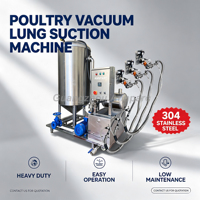 Machine industrielle de dégorger les poulets, canards et oies par aspiration, en acier inoxydable SUS304, capacité 3000BPH, pour abattoir