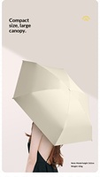 Parapluie miniature pliable 5 volets de haute qualité avec logo personnalisé, motif fruits, anti-UV et imperméable, idéal pour les voyages et les cadeaux d'affaires