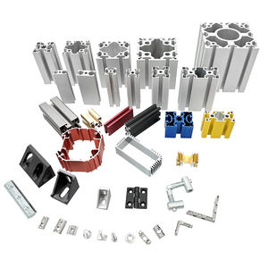 6063 in argento T5 <span class=keywords><strong>100x100mm</strong></span> profilo di estrusione in alluminio industriale a 8 fessure 100100 forma quadrata 6000 serie taglio - Product Image 3