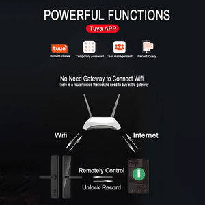 Xsdts Z13 tuya kỹ thuật số khóa cửa hỗ trợ Wifi/ZigBee/từ xa mô-đun vân tay mở khóa - Product Image 4
