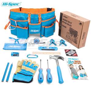 Riñonera para niños, 16 piezas, Azul, Naranja, OEM, juego de cubiertas de herramientas personalizables, bolsa de herramientas de mano Real para el hogar, mejora las habilidades prácticas de los niños - Product Image 6