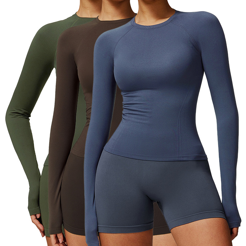 DDX7731 Women's High Elasticseamless Quick Dry Short Sleeve Yoga Top Breathable Running Sports Fitness T-shirts