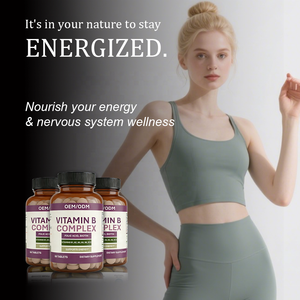 Таблетки комплекса витаминов группы <span class=keywords><strong>B</strong></span> - с фолиевой кислотой и биотином, B1/B2/B3/B5/B6/B12, способствуют выработке энергии - 60 таблеток, доступны OEM/ODM варианты - Product Image 5