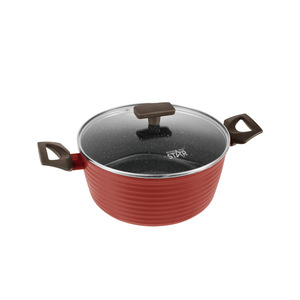 Casserole Winningstar 24 cm antiadhésive avec couvercle rouge - Product Image 5
