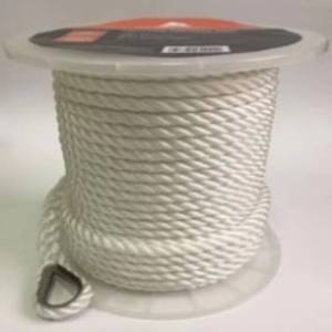 Cordage d'ancrage marin en nylon torsadé à trois brins de qualité supérieure, 1/2 po x 100 pi - Product Image 3