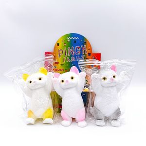 Jouet chat moelleux en TPR, jouet sensoriel anti-stress en forme d'animal, couleurs arc-en-ciel, pour enfants et adultes - Product Image 6