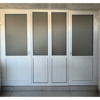 Porte à battant en PVC de qualité supérieure avec technologie de sécurité et isolation acoustique pour l'extérieur des villas de luxe