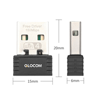 QLOCOM Computer Hardware Software Wifi6 AX300M Receptor inalámbrico Dongle Tarjeta de red Mini USB Wifi Adaptador