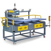 Nouvelle presse à chaud pneumatique entièrement automatique 40x60 pour t-shirts, machine à transfert thermique à quatre stations, machine d'impression par sublimation