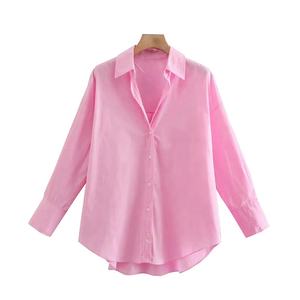 Blouses Amples en Mousseline de Soie pour Femme, Style Vintage, Manches Longues Boutonnées, Formelles en Polyester, Idéales pour le Bureau, Taille XS - Product Image 2