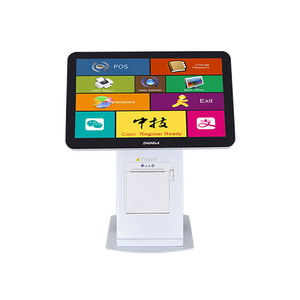 Sistema POS Todo en Uno ZHONGJI Win 10 de 15.6 Pulgadas, Caja Registradora para Restaurante con <span class=keywords><strong>8GB</strong></span> de RAM, <span class=keywords><strong>256GB</strong></span> de Almacenamiento e Impresora Térmica - Product Image 1