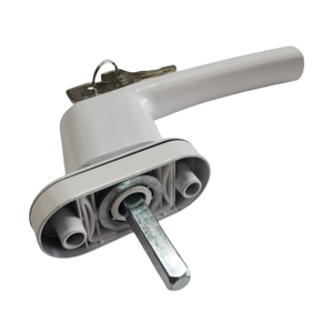 Maniglia di trasmissione della finestra del PVC <span class=keywords><strong>con</strong></span> una Base rotonda ispessita che caratterizza un meccanismo di bloccaggio a doppia punta, viene <span class=keywords><strong>con</strong></span> una chiave - Product Image 4