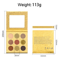 Palet Eyeshadow Tahan Air Grosir Logo Kustom Matte Shimmer Glitter Powder Pigmentasi Tinggi Palet Eyeshadow Label Pribadi