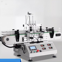 Machine de remplissage de bouteilles petite pour soda, sauce soja, lait de coco, bain de bouche, liqueur, alcool, boissons, jus, lait, vinaigre, boissons, vin