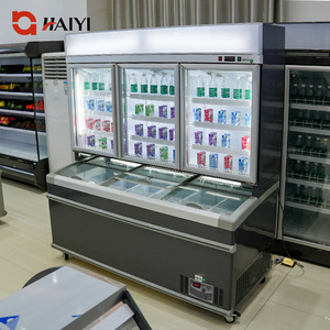 Equipo de Refrigeración Comercial Combinado, Congelador Vertical de Gran Capacidad para Supermercados, Vitrina Refrigerada - Product Image 2