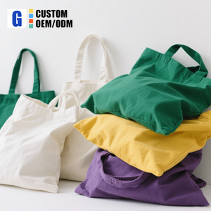 Gahumi 2025 Meilleures ventes de sacs fourre-tout à bandoulière en toile haute qualité, écologiques, recyclables, couleurs personnalisables, avec fermeture à glissière et logo - Product Image 1