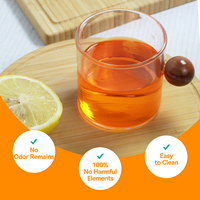 Taza de Vidrio Transparente Resistente al Calor de 200 ml, Mini Taza de Borosilicato, Personalizable, Apta para Lavavajillas y Microondas, Hecha a Mano