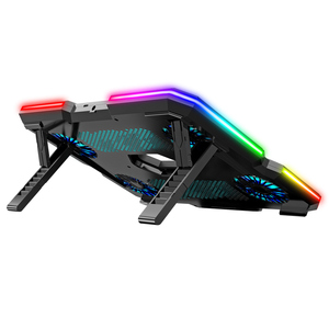 <span class=keywords><strong>Refroidisseur</strong></span> d'ordinateur <span class=keywords><strong>portable</strong></span> <span class=keywords><strong>portable</strong></span> ultra-plat avec écran LED RGB, 10 ventilateurs silencieux, pour ordinateur <span class=keywords><strong>portable</strong></span> de jeu 17 <span class=keywords><strong>pouces</strong></span> - Product Image 5