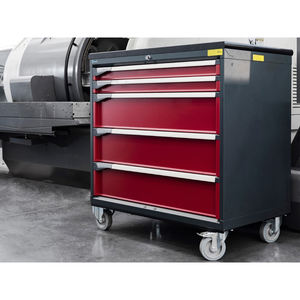 Fami Master <b>tool</b> <b>trolley</b> with 5 two-tone adjustable-extension drawers, 561x726x1022mm - Product Image 6