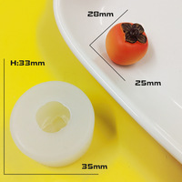 Moule en silicone pour chocolat aux fruits miniatures, fraise, litchi, ananas, citron, melon, fabrication artisanale de bougies, moule à presser