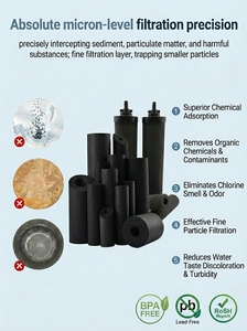 Filtres en carbone fritté sur mesure disponibles en types anti-calcaire, alcalins, riches en hydrogène et riches en strontium, idéaux pour les maisons et les caravanes. - Product Image 4