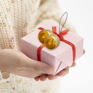 गोल्ड विंटेज मैटेलिक हैंगिंग पेंडेंट बेल्स सजावटी गाय बेल वेडिंग क्रिसमस हाउस उपहार कुत्ता कॉलर आभूषण पीतल बेल - Product Image 6