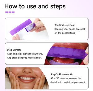Parches Blanqueadores Dentales Violeta, Tiras Blanqueadoras de Dientes Púrpuras PAP <span class=keywords><strong>V34</strong></span> - Product Image 6